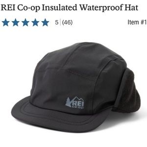 REI boys thermal Insulated waterproof earflap hat